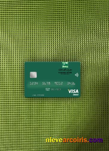 Libya Sahara Bank visa debit card photolook